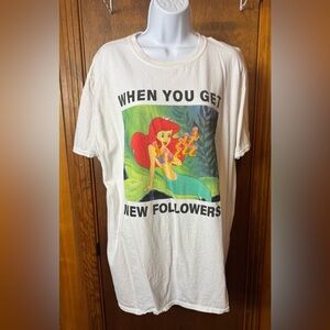 Disney‎ Princess White T-Shirt -XL